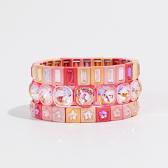 Star Of The Show Pink Bracelet Stack - Lace and Grace Boutique
