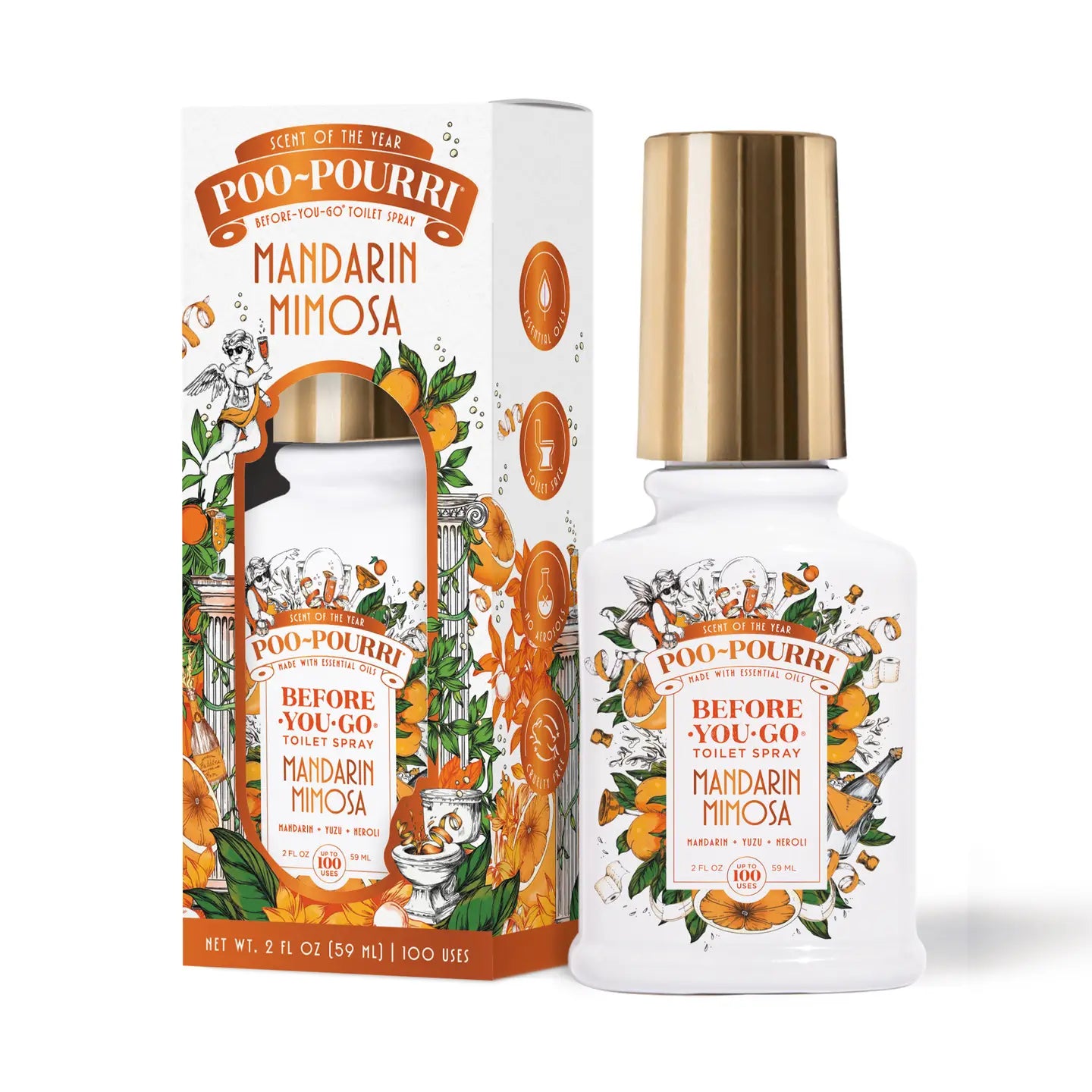 Poo-Pourri Mandarin Mimosa 2oz Toilet Spray - Lace and Grace Boutique