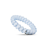 Teleties Spiral Hair Coils | Large - Washed Denim Hair Ties