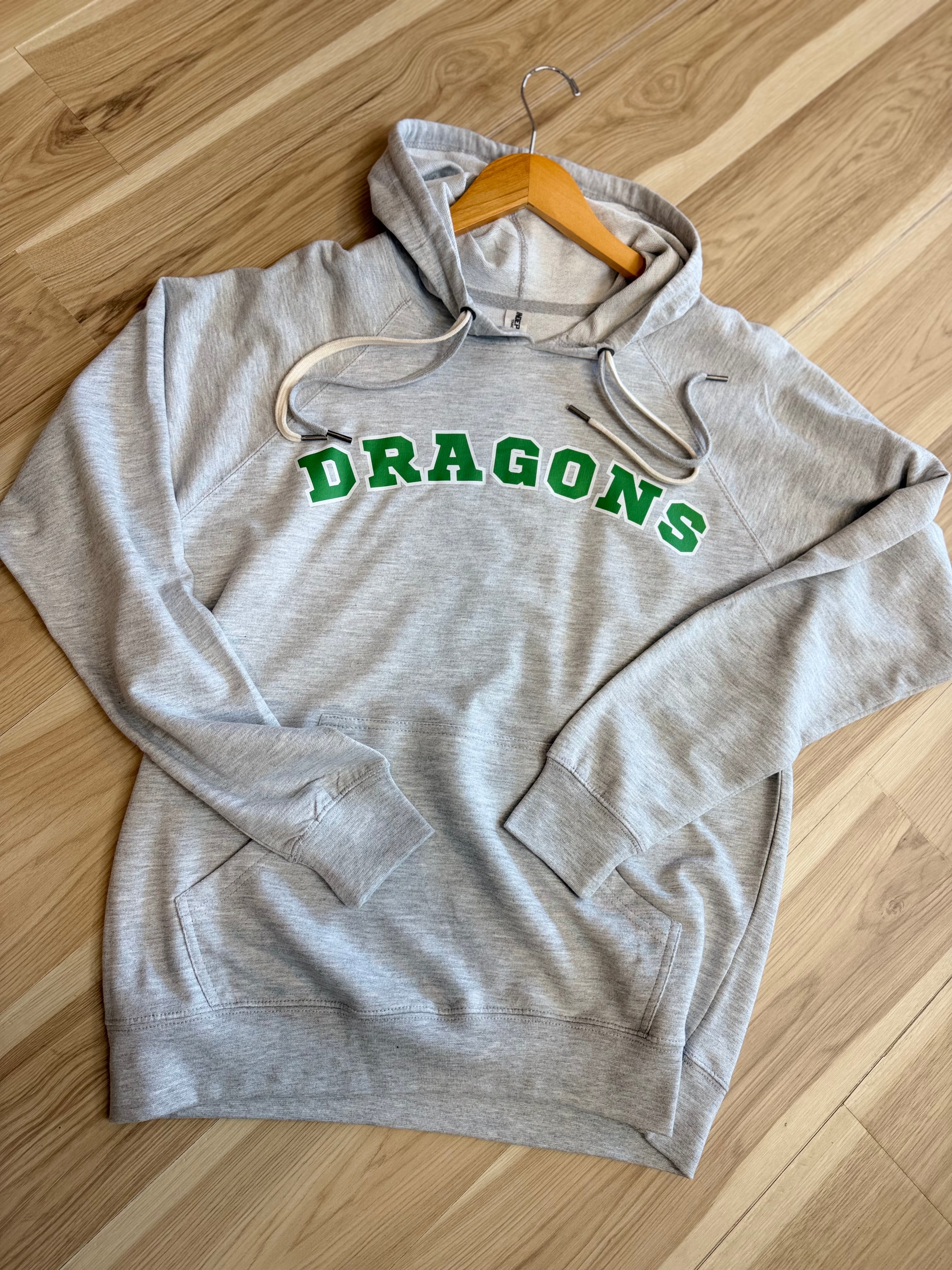 Dragons Hoodie - Grey - Lace and Grace Boutique