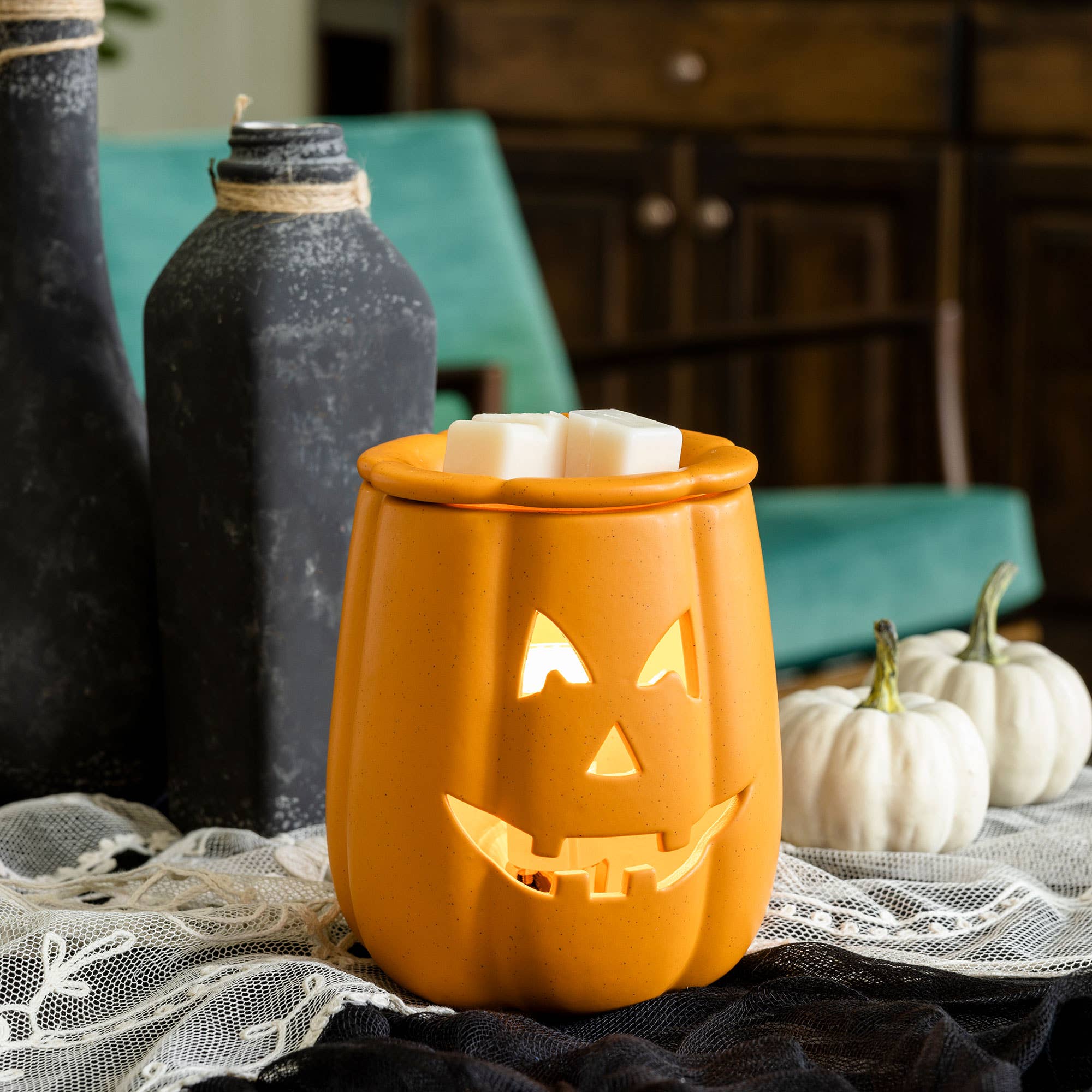 Illumination Fragrance Warmer- Classic Jack o' Lantern - Lace and Grace Boutique