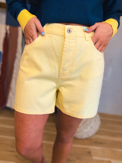 Classic Cotton Denim Shorts - Daisy - Lace and Grace Boutique