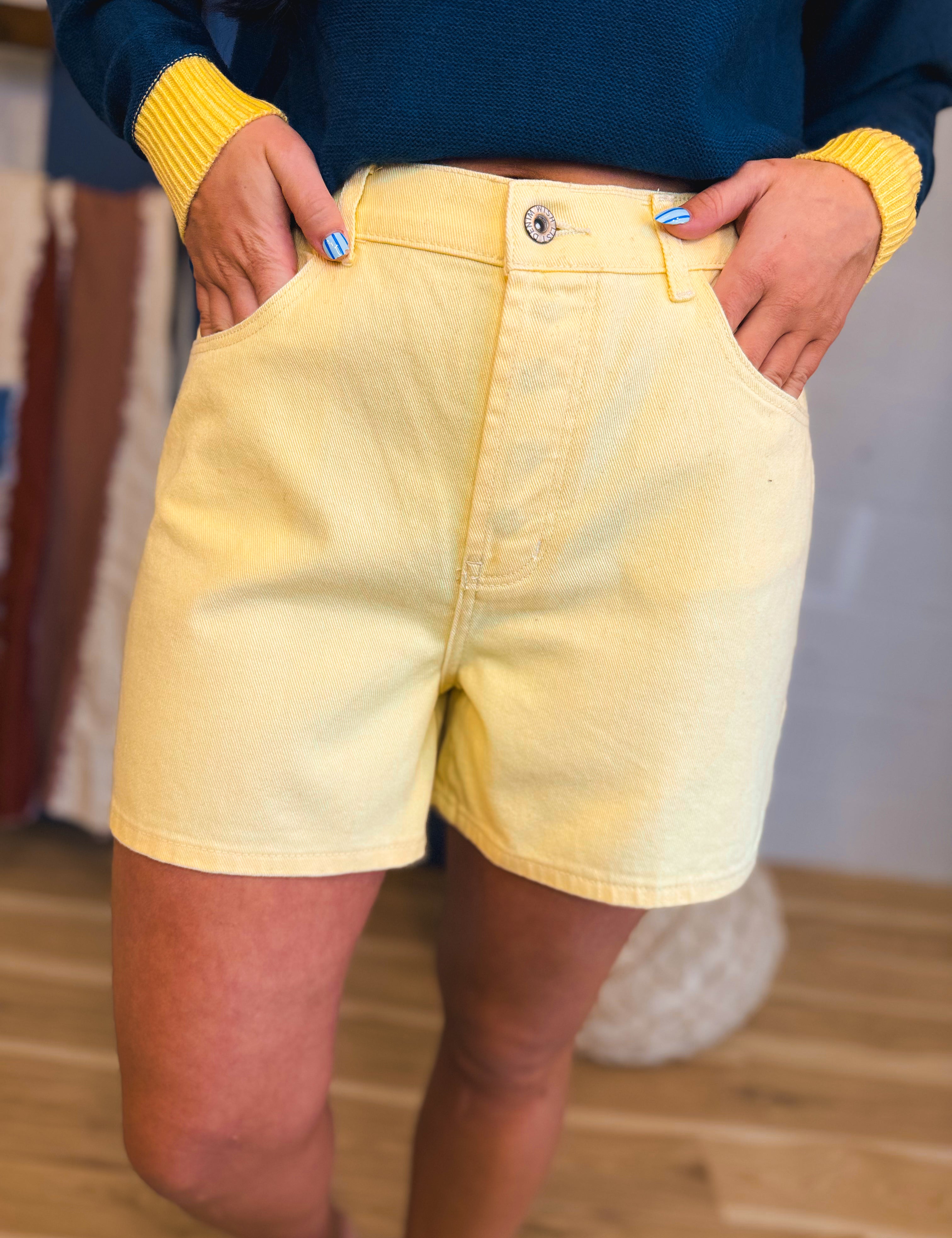 Classic Cotton Denim Shorts - Daisy - Lace and Grace Boutique