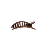 Teleties Flat Round Hair Clip | Small - Brown Crocodile