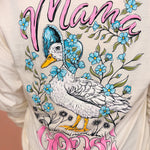 Simply Southern Mama Goose Long Sleeve Tee - Ivory - Lace and Grace Boutique