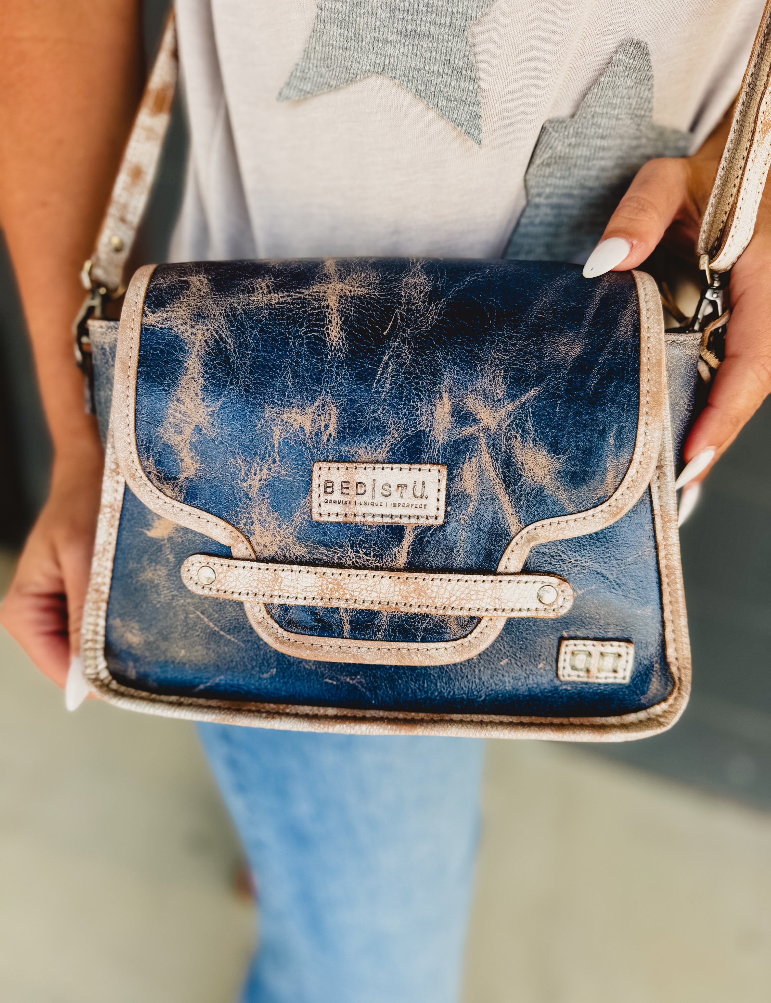 BedStu Ceremonious Crossbody Bag - Blazer Navy Nectar Lux - Lace and Grace Boutique