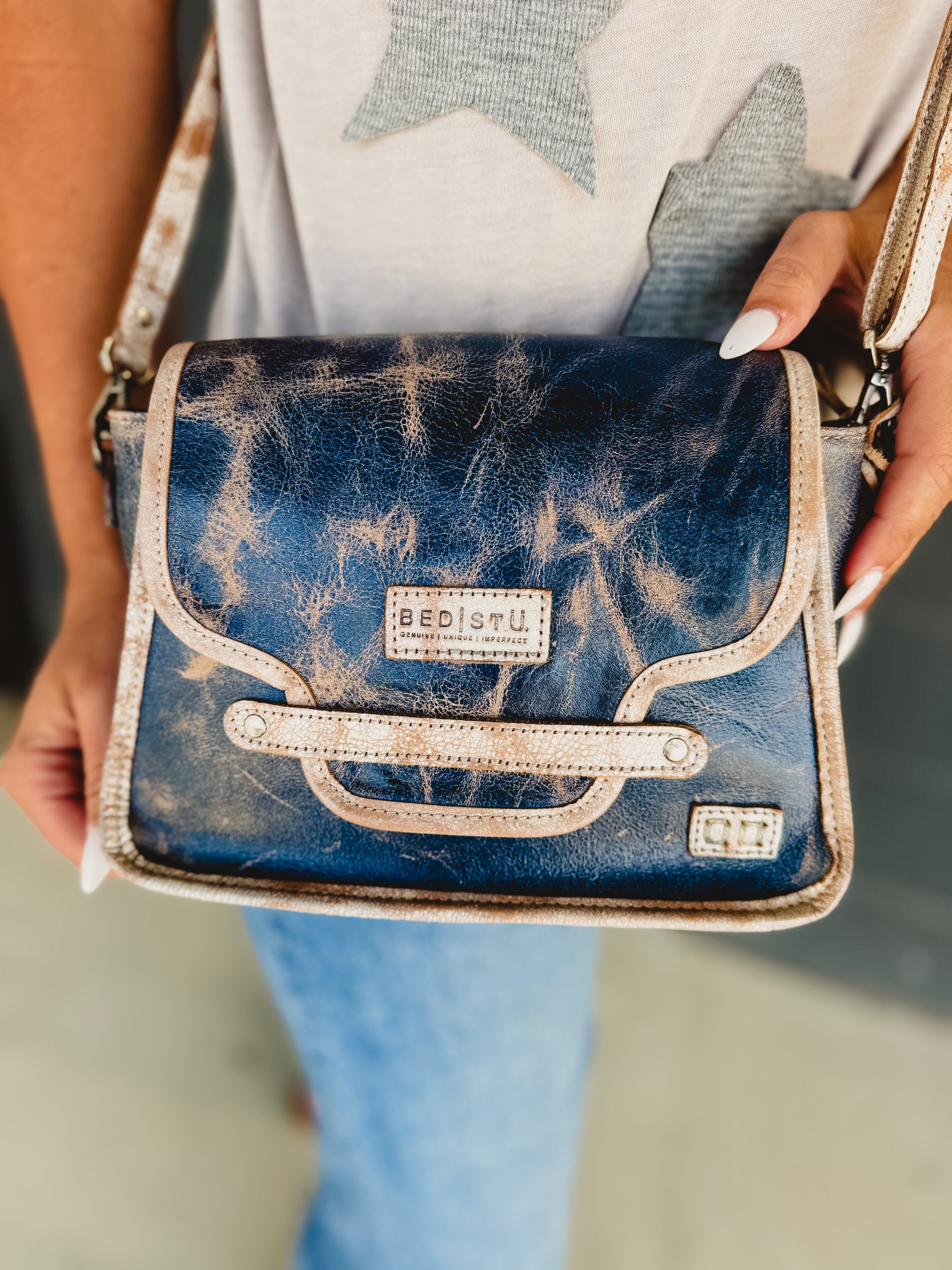 BedStu Ceremonious Crossbody Bag - Blazer Navy Nectar Lux - Lace and Grace Boutique