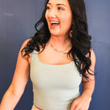 Ribbed Knit Brami - Coastal - Lace and Grace Boutique