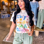 I've Got Sunshine Graphic Tee - Ivory - Lace and Grace Boutique