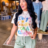 I've Got Sunshine Graphic Tee - Ivory - Lace and Grace Boutique