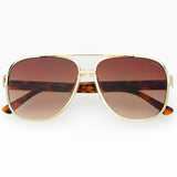 FREYRS Carter Unisex Aviator Sunglasses - Brown