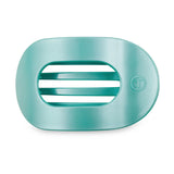 Teleties Round Flat Hair Clip | Small - Totally Turquoise