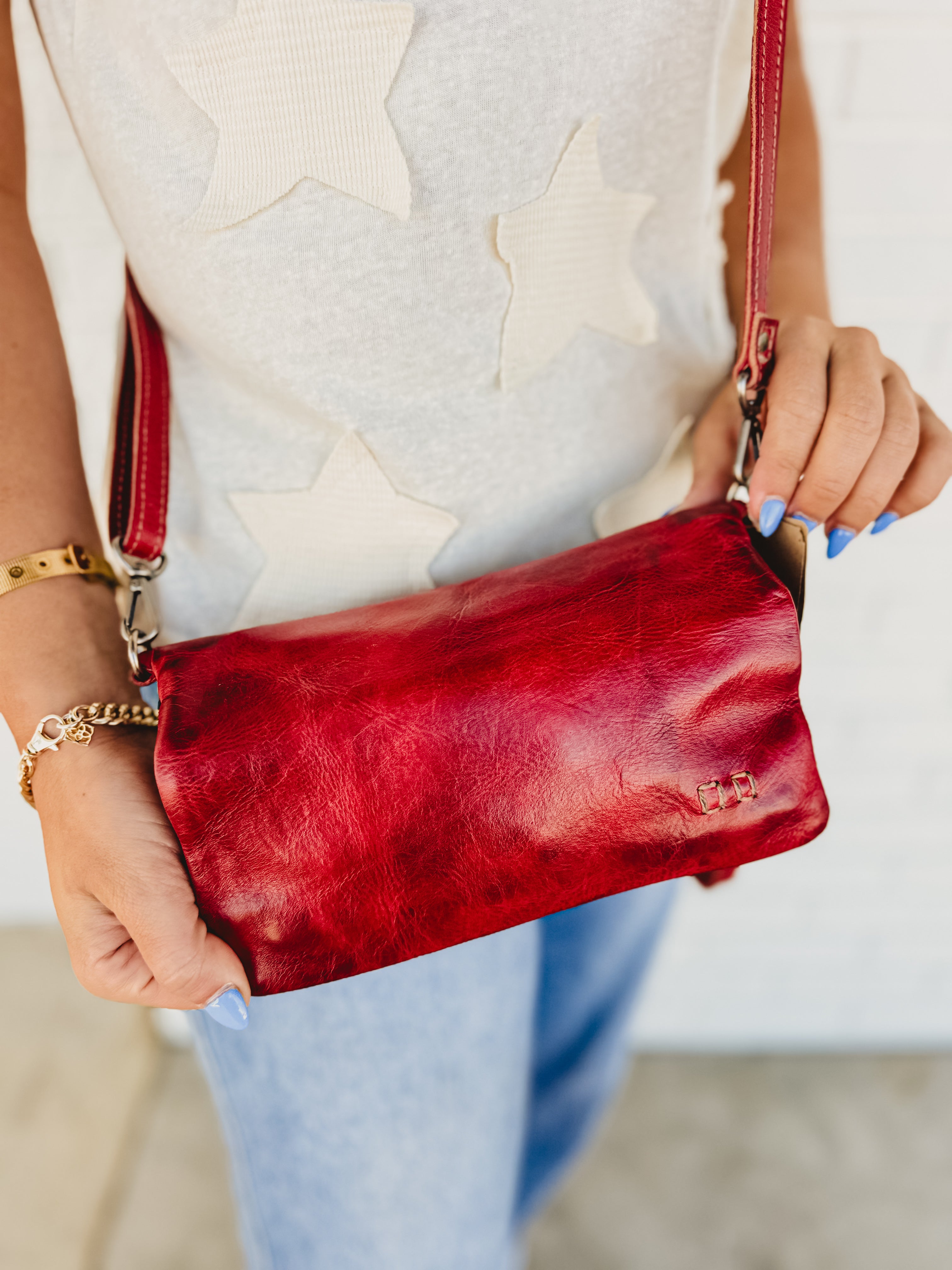 BedStu Cadence Crossbody Wallet Clutch - Red Rustic - Lace and Grace Boutique