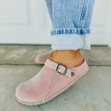 Birkenstock Lutry Premium Suede Clog - Light Rose