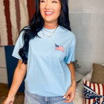 Simply Southern Liberty, Loyalty, & Love Graphic Tee - Ice - Lace and Grace Boutique