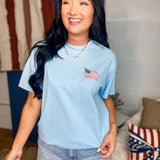 Simply Southern Liberty, Loyalty, & Love Graphic Tee - Ice - Lace and Grace Boutique