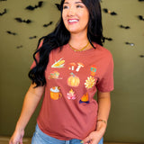 Fall Favorites Graphic Tee - Clay
