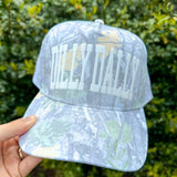 Dilly Dally Washed Camo Canvas Trucker Hat