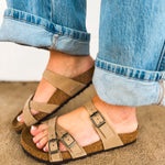Birkenstock Franca Oiled Leather Sandal - Tobacco Brown - Lace and Grace Boutique