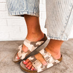 Birkenstock Arizona Soft Footbed Sandal - Desert Soil/Gray Taupe - Lace and Grace Boutique