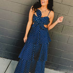 Denim Floral Embroidered Tiered Flare Maxi Dress - Lace and Grace Boutique