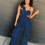 Denim Floral Embroidered Tiered Flare Maxi Dress - Lace and Grace Boutique
