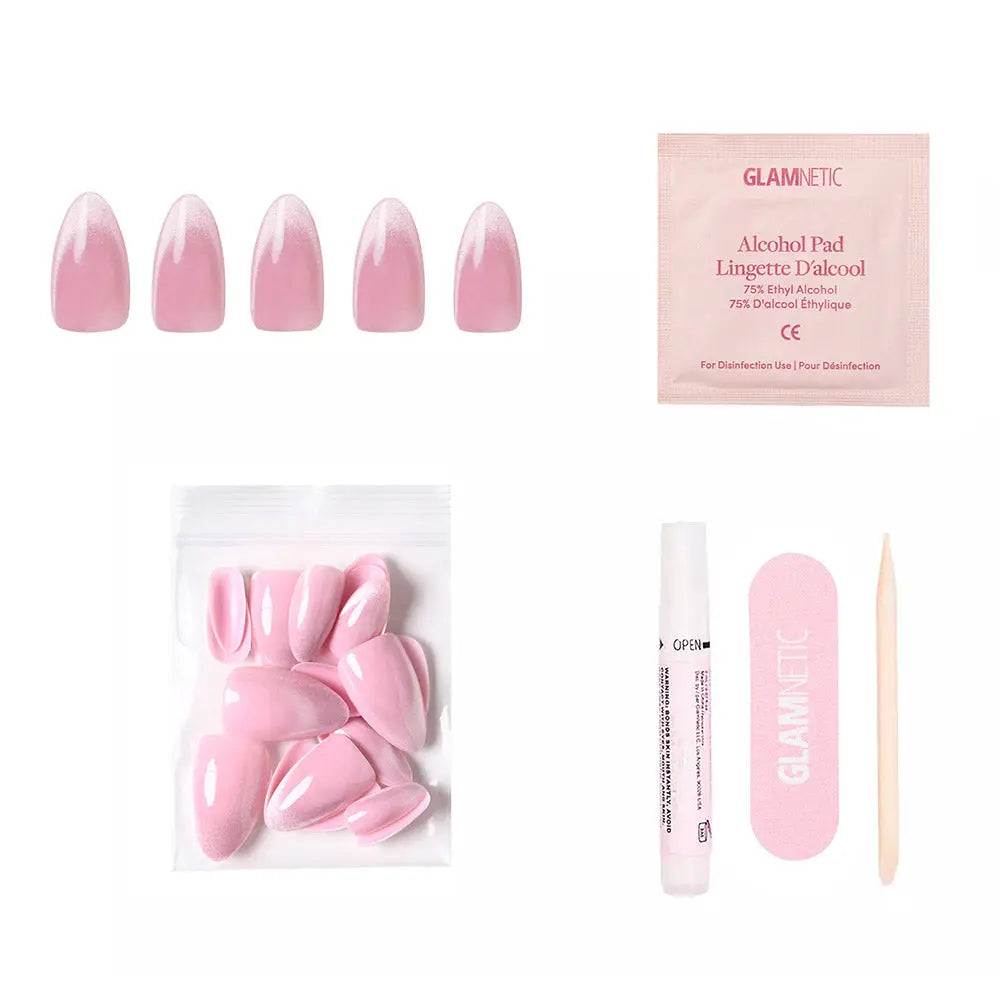 Glamnetic Press On Nails - Lovers Blush - Lace and Grace Boutique