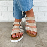 Birkenstock Florida III Pap Flex Platform Sandal - Oyster Flower