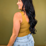 Basic Scoop Neck Tank - Barley