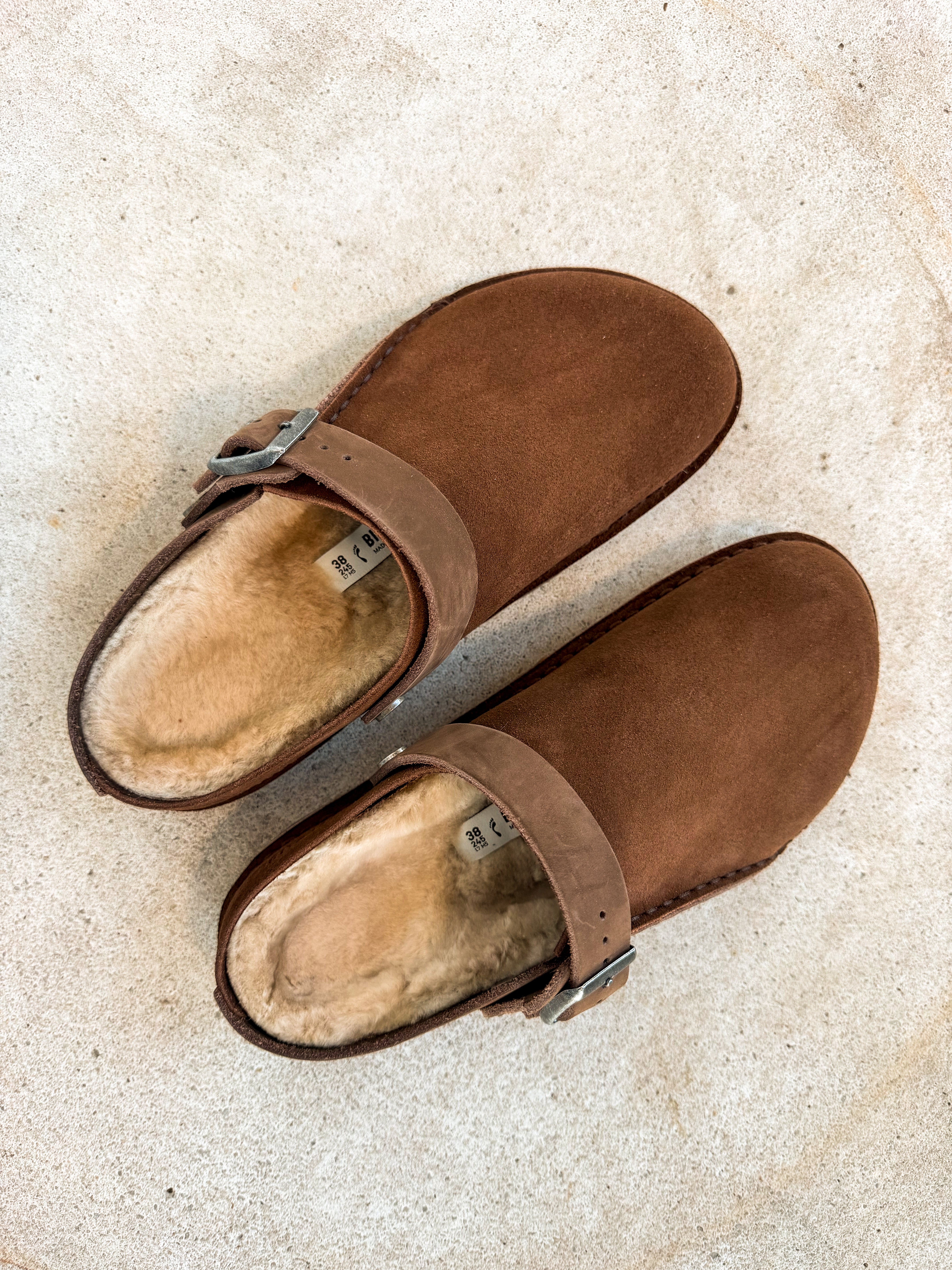 Birkenstock Lutry Premium Shearling Clog - Carafe - Lace and Grace Boutique