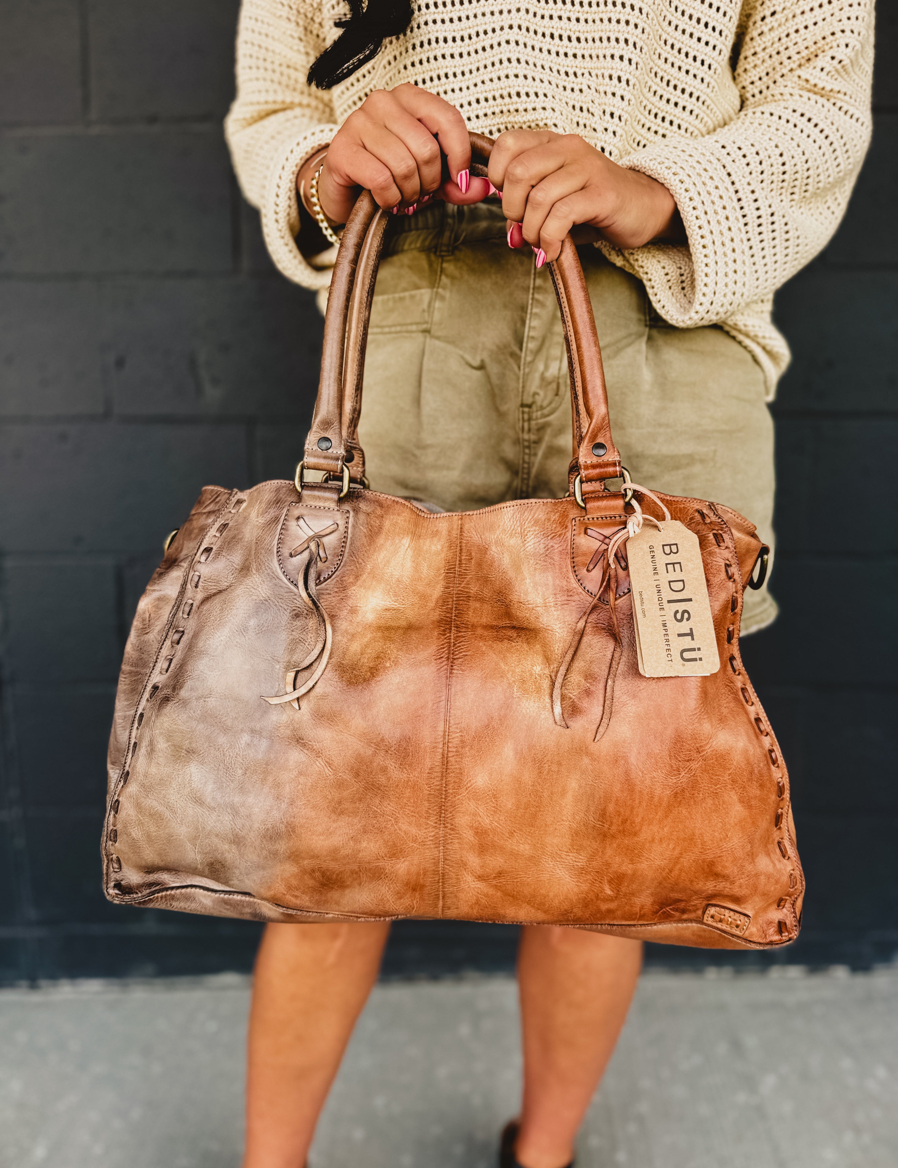 BedStu Rockaway Bag - Desert Stone TD - Lace and Grace Boutique