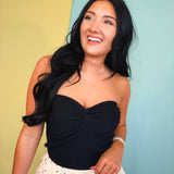 Twist Front Tube Top - Black - Lace and Grace Boutique