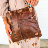 BedStu Aiken Crossbody Bag - Teak Oats Rustic