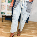 Oli & Hali Multi Striped Pants - Blue Multi - Lace and Grace Boutique