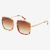 FREYRS Cosmo Acetate Square Sunglasses - Rose Tortoise
