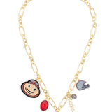 Ohio State Buckeyes Chunky Chain Link Charm Necklace