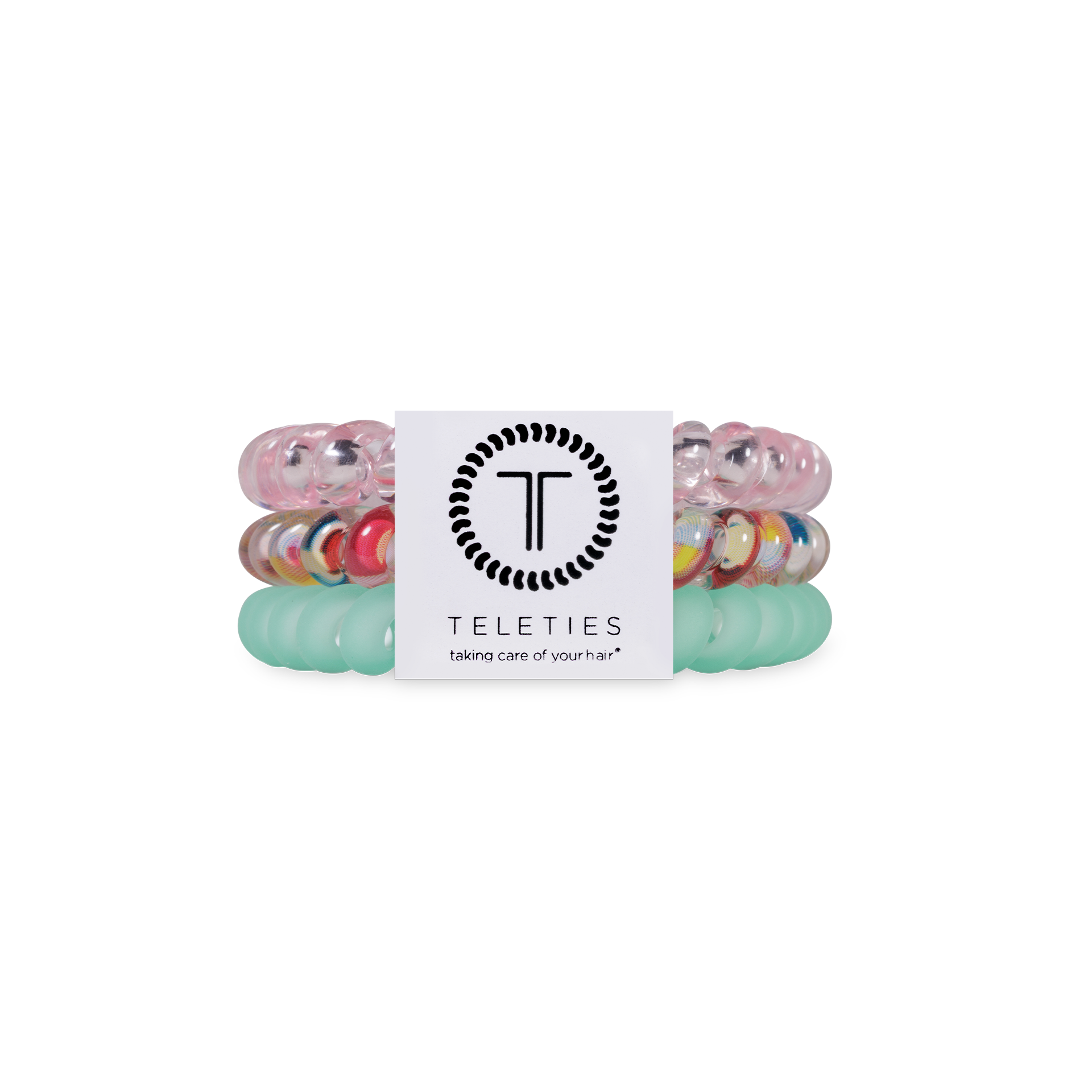 Teleties Spiral Hair Coils | Small - Spring Splash - Lace and Grace Boutique