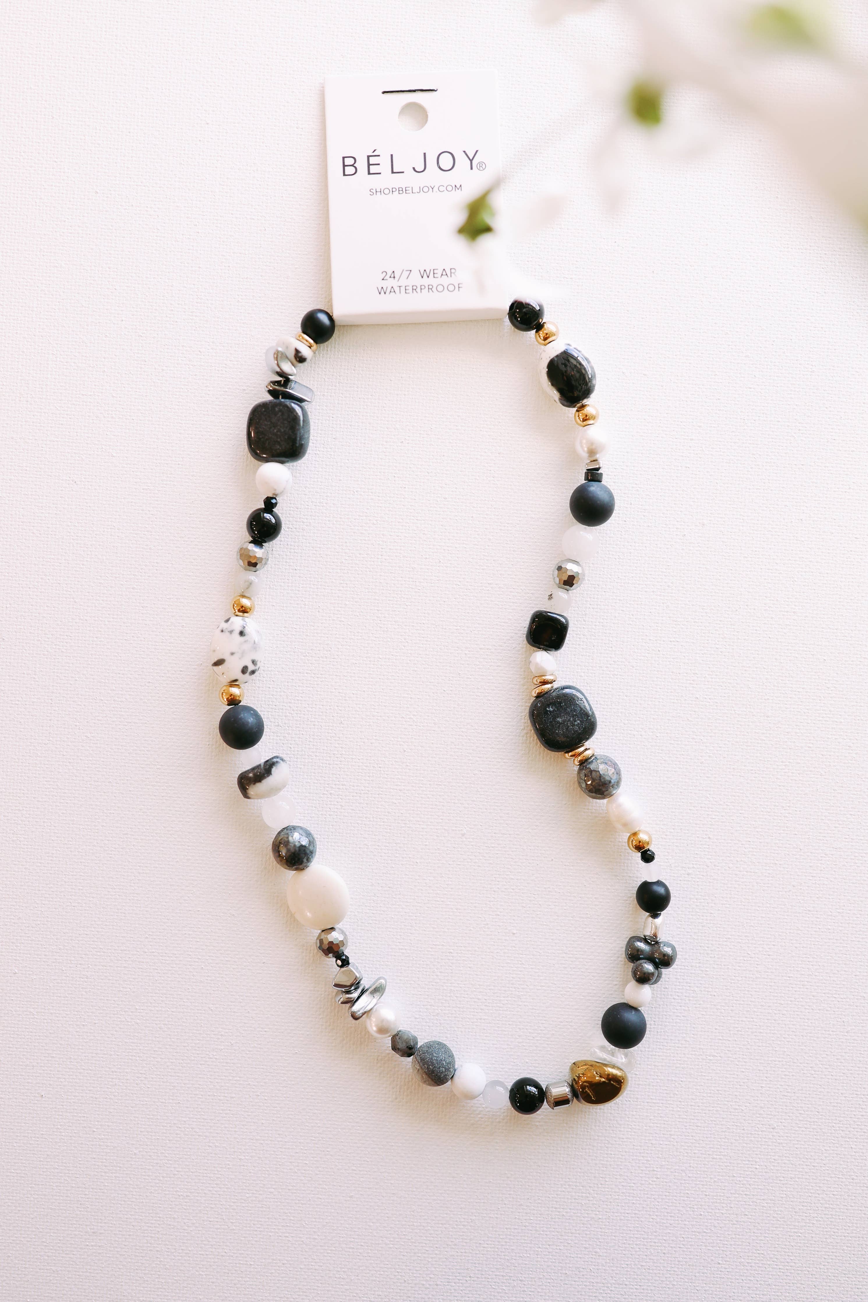 Mixed Texture & Shape Beaded Necklace - Lace and Grace Boutique