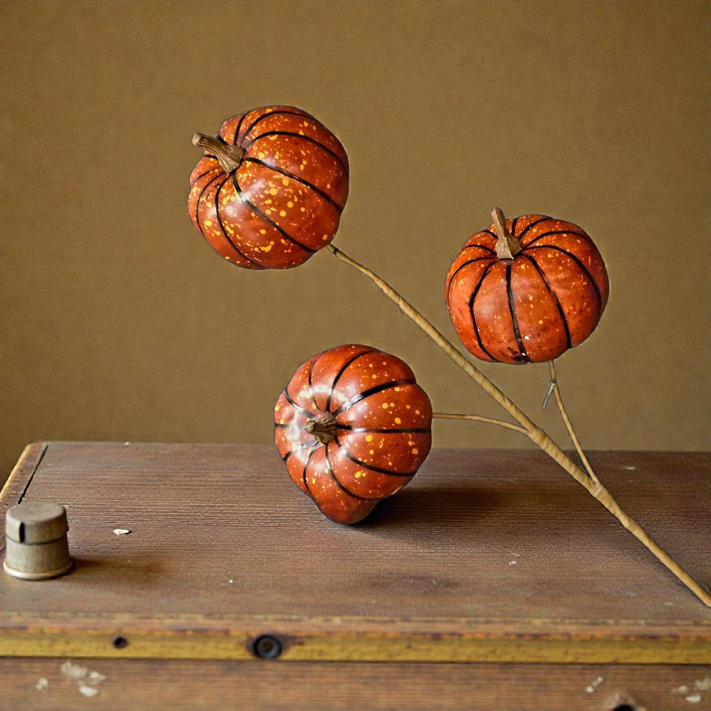 Orange Pumpkin Stem - Lace and Grace Boutique
