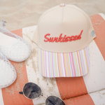 Sunkissed Striped Trucker Hat - Party Stripes - Lace and Grace Boutique