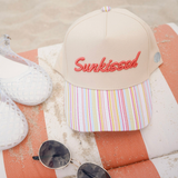 Sunkissed Striped Trucker Hat - Party Stripes - Lace and Grace Boutique