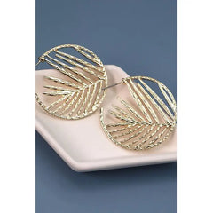 Intricate Cut Out Earrings - Gold - Lace and Grace Boutique