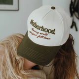 Embroidered Motherhood: Raising World Changers Hat - Lace and Grace Boutique