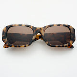 FREYRS Onyx Acetate Rectangular Sunglasses - Milky Tortoise