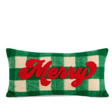 Merry Plaid Accent Pillow - Green