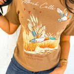 Simply Southern Marsh Calls Graphic Tee - Raw Hide - Lace and Grace Boutique