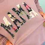 Mama Bow Crewneck Sweatshirt - Soft Purple - Lace and Grace Boutique