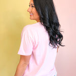 Sunkissed Knit Top - Bubblegum/Sunkist - Lace and Grace Boutique
