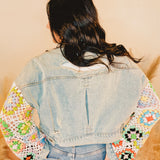 Made For This Granny Square Denim Jacket