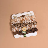 Scrunchie Charm Set - Maple Gingham Combo